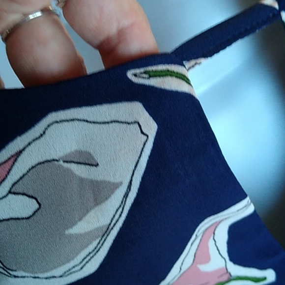 JOA Los Angeles M Cold Shoulder Blouse LG Floral - Picture 6 of 8